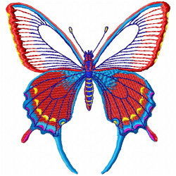 Butterfly Embroidery Design 7